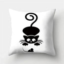 Cute Cat Cushion Cover 45x45cm - Ljojo Home Decor Pillowcases