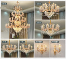 French Crystal Chandelier Luxury Living Room Candle Lamp Ljojo