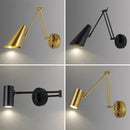 Adjustable Swing Arm LED Wall Lamps Touch Sensor Sconce Lights Ljojo Modern Decor Bedside