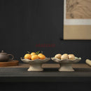 Ljojo Lotus Leaf Dish: New Chinese Style Dim Sum Tea Snack Dry Fruit High-Foot Plate