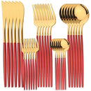 Ljojo 30 Piece Stainless Steel Flatware Cutlery Set