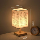 LED Square Decoration Table Lamp Dimmable Chinese Style USB Plug Night Light Ljojo