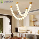 Nordic LED Crystal Pendant Light Magic Bean Chain Chandelier for Home Decoration by Ljojo