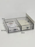 Acrylic Desk Organizer Drawer Set by Ljojo™: Transparent Desktop Storage for Stationery & Books