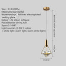Ljojo Luxury Crystal Chandelier Pendant Light for Home Decor, Bedroom, Restaurant, Bar