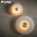 Ljojo Alabaster Stone LED Wall Sconce Light for Foyer Staircase Decor