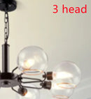 Modern Glass Chandelier for Kitchen Pendant Light Minimalist Creative Bedroom Dining Room Ljojo