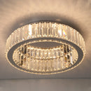 Crystal LED Circle Chandelier Lustre - Modern Bedroom Living Room Ceiling Lamp by Ljojo