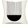 Ljojo Minimalist Round Printed Pillowcase Cover