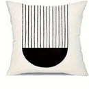 Ljojo Minimalist Round Printed Pillowcase Cover