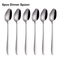 Ljojo 21-Piece Stainless Steel Cutlery Set - Mirror Finish Elegant Tableware