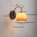 Ljojo LED Glass Wall Lamp for Kitchen, Bathroom & Stair Lighting