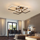 LODOOO Modern Led Chandelier for Living Room Bedroom Black Acrylic Aluminum Kitchen Ceiling Chandeliers AC85-265 by Ljojo