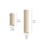 Natural Stone Travertine Ceiling Light - Elegant Handcrafted Lamp by Ljojo