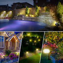 Ljojo 56 LED Solar Outdoor Lights with 3 Modes for Garden and Landscape