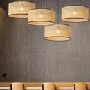 Japanese Bamboo Woven Rattan Chandelier Pendant Lamp - Modern Minimalist Restaurant Homestay Decor by Ljojo