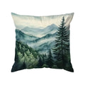 Ljojo Misty Forest & Mountain Pattern Pillowcase - Sofa Bedroom Car Cushion Cover