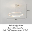 Modern Golden Ring Metal LED Ceiling Pendant Light | High-end Home Decor Living Room Ljojo