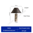Italian Marble Table Lamp Elegant Natural Stone Living Room Bedroom Decor by Ljojo
