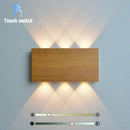 Ljojo LED Wall Lamp with Touch Control & Three Colors