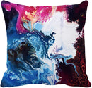 Ljojo Manga Anime Cute Expression Woman Face Pillow Cover 45x45cm Home Decor