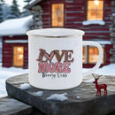 Ljojo Love Enamel Mug Set - Romantic Couples Coffee Cups