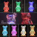 Ljojo 3D Bear LED Night Light Color Changeable Ambient Lamp