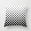 Geometric Black Yellow Cushion Covers - Ljojo Modern 18" Throw Pillow Case