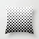 Geometric Black Yellow Cushion Covers - Ljojo Modern 18" Throw Pillow Case