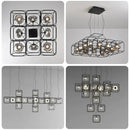 Nordic Designer Chandelier with Adjustable Lighting | Modern LED Living Room Floor Lamps by Ljojo