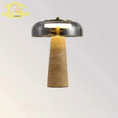 Ljojo Medieval Minimalist Yellow Cave Stone Glass Table Lamp LED Modern Desk Lights