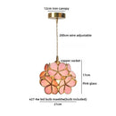 Ljojo Lotus Leaf Flower Glass Pendant Lamp - Nordic Modern Hanging Lights