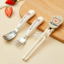 Ljojo Mini Stainless Steel Cutlery Set in Cute Plastic Box