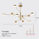 Nordic Minimalist LED Chandelier Living Room Modern Home Indoor Decoration Ljojo