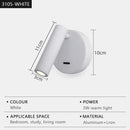 Ljojo LED Wall Lamp Rotating Reading Light for Bedroom Hotel Living Room