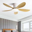 Modern LED Ceiling Fan with Remote Control: Resin Light for Home, Bedroom, Living Room - Ljojo