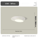 Alien Round Bedroom LED Ceiling Light - Modern Black and White Hallway Fixture by Ljojo