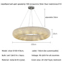 American K9 Crystal E14 LED Pendant Light | Modern Iron Hanging Lamp by Ljojo