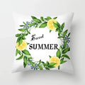 Lemon Pattern Summer Cushion Cover for Sofa Decor by Ljojo