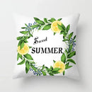 Lemon Pattern Summer Cushion Cover for Sofa Decor by Ljojo