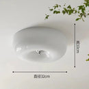 Ljojo Franch Cream Glass Ceiling Lamp DownLight Living Room Bedroom Glass Fixture