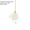 Minimalist Round Marble Pendant Light Modern Chandelier Ljojo