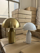 Ljojo Italian Designer Mushroom Table Lamp Led Desk Light White Glass Modern Home Decor
