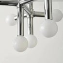 Ljojo Luxury Cream Style Metal Glass Ball Pendant Light for Modern Dining Room