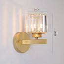 Gold Crystal Wall Lamp: Nordic LED Light for Living Room & Bedroom by Ljojo