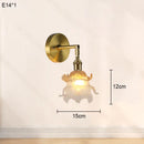 Copper Japanese Style Aisle Wall Lamp | Retro Flower Led Lighting by Ljojo