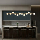 Nordic Glass Pendant Light Fixture for Dining Room Kitchen Chandelier by Ljojo