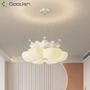 LED White Pink Crown Chandelier Ceiling Light for Living Room by Ljojo