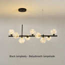 Modern Glass Ball Dining Room Chandelier Pendant Lamp by Ljojo - Stylish Home Decor Lighting