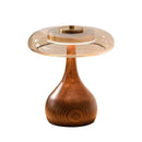 French Retro Style Wooden Desk Lamp Glass Table Light for Bedroom Living Room by Ljojo